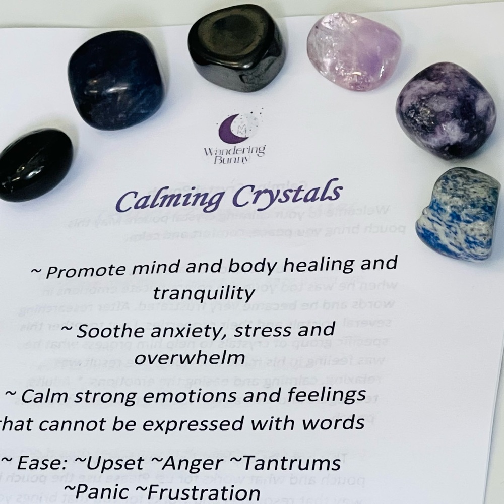 Calming Crystal Set Handmade by Wandering Bunny LLC